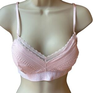 SO American Heritage Intimates Pink Crisscross Bralette XL